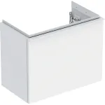 Mueble bajo Geberit iCon para lavamanos, con un cajón: Cuerpo y frontal: blanco/cubierto mate,